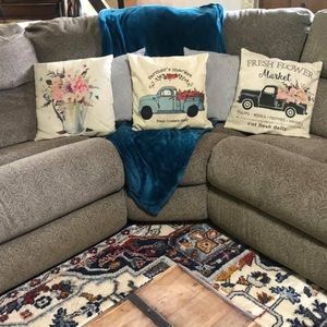 Five Farmhouse Pillowcases.
